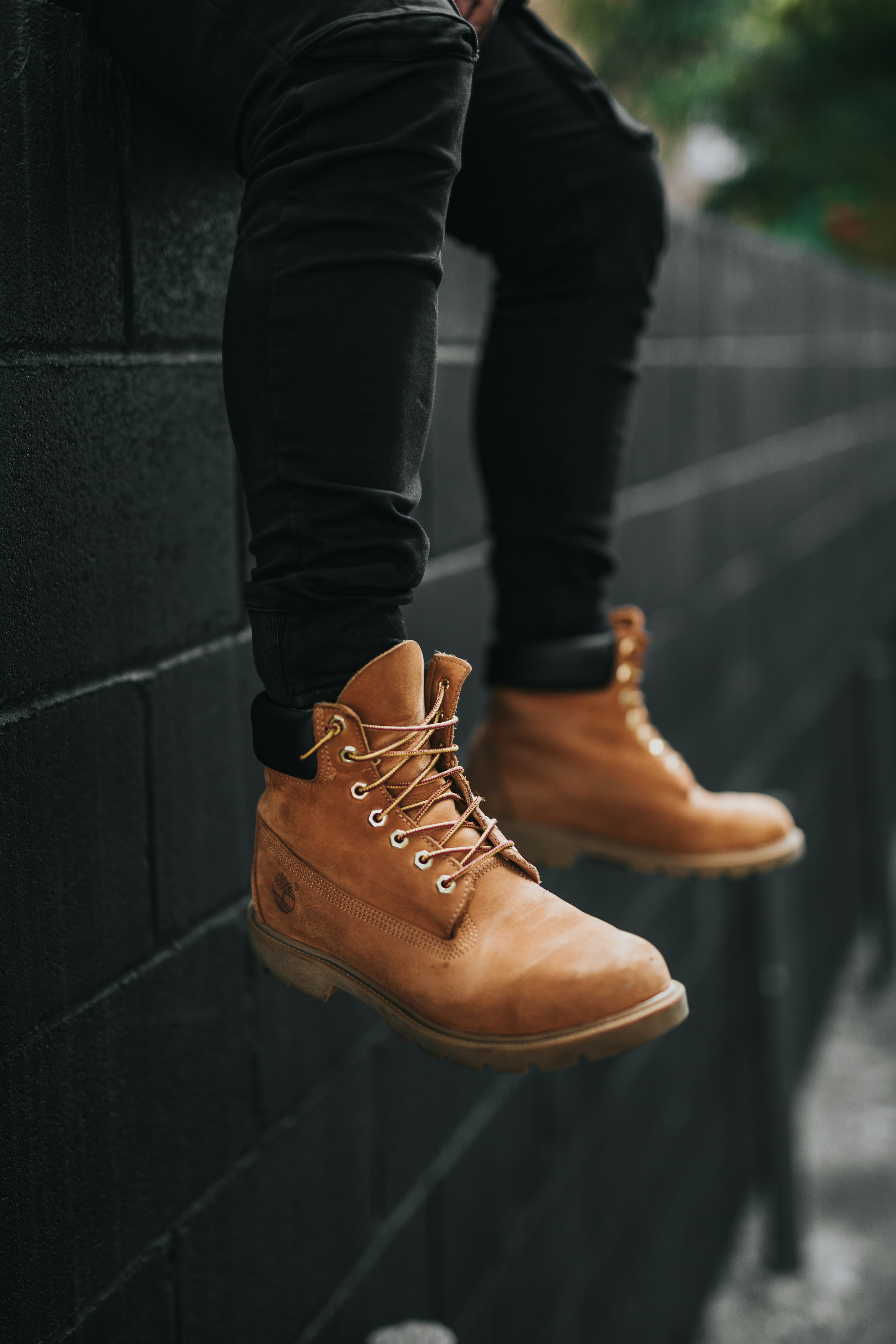 A pair of Timberland shoes