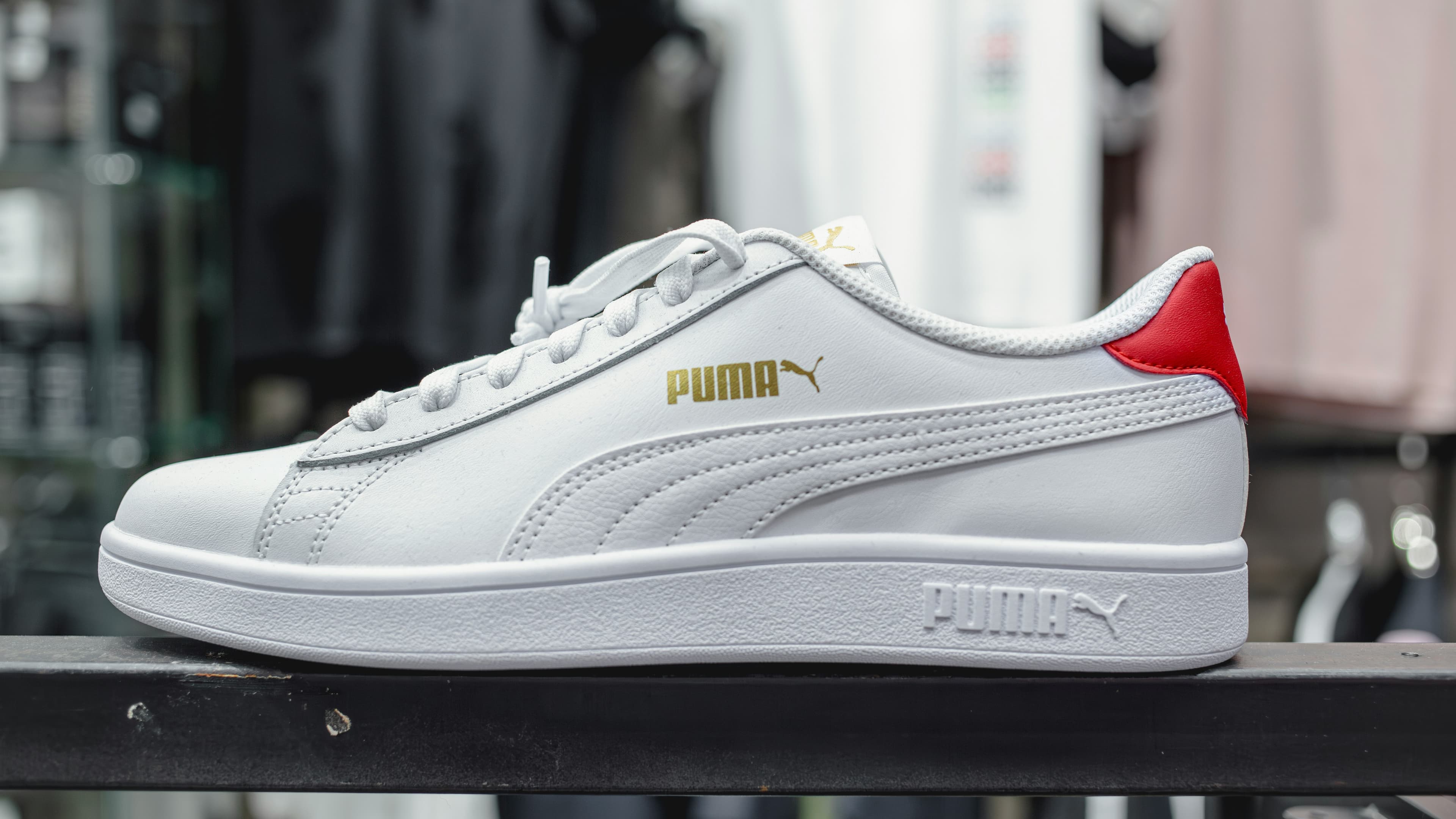 A pair of Puma shoes